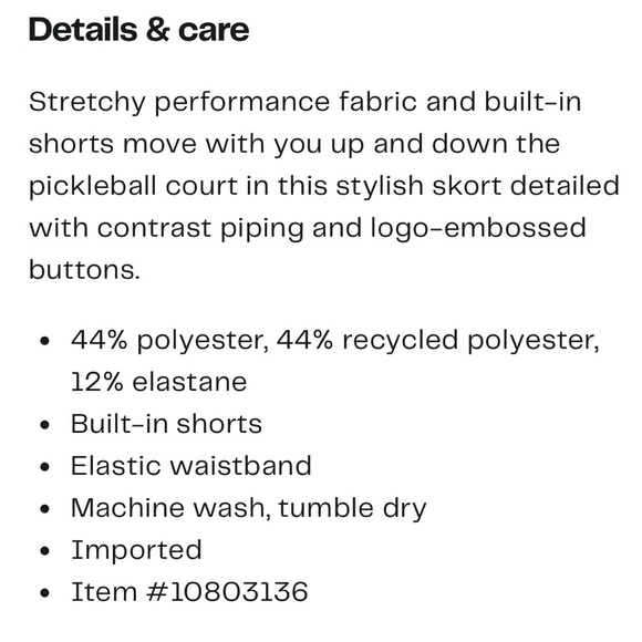 NWT Original Penguin Black with white trim penguin metal buttons Skort sz large - Picture 7 of 11